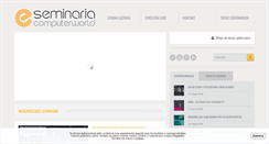 Desktop Screenshot of e-seminaria.pl